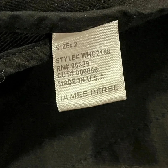 JAMES PERSE Black Button Utility Style Cotton Blazer Jacket Womens 2 Small - Picture 4 of 8